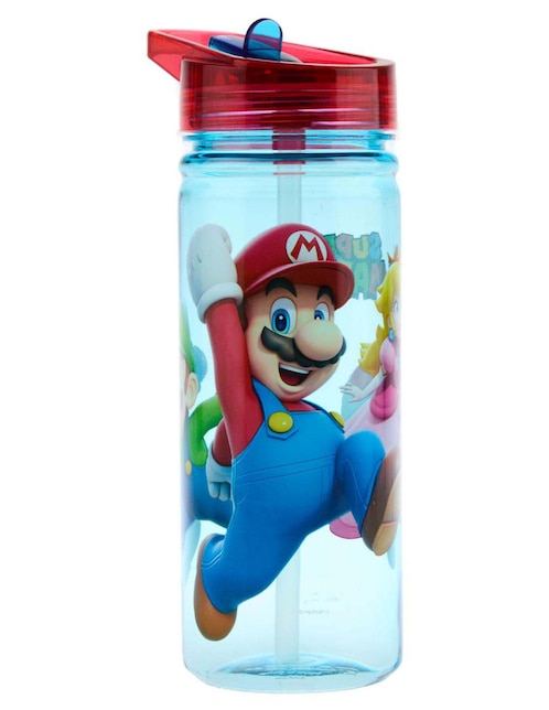 Botella de agua Mario Bros Super Mario Mario Bros, Peach, Luigi y Toad