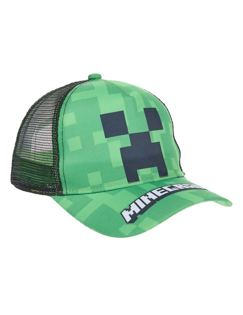 Gorra visera curva snapback casual Minecraft para niño