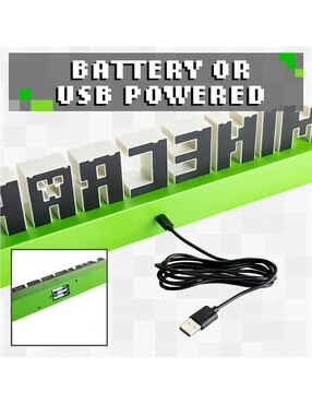 Lámpara de escritorio LED Minecraft