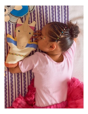 Títere Cuenta Cuentos Telarines Unicornio Arcoíris juego didáctico infantil unisex