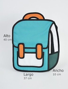 Mochila escolar Upfront Store impermeable unisex