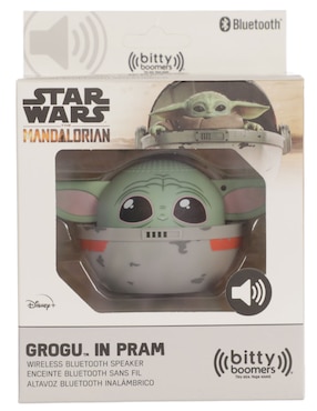 Bocina portátil Bitty Boomers Grogu in pram bluetooth