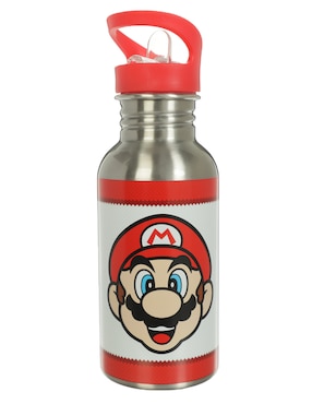 Termo Nintendo De Metal Super Mario Con Tapa Rosca 500 Ml