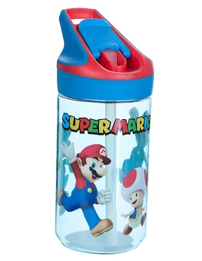 Botella De Agua Mario Bros De Plástico