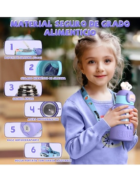 Termo Wünd de acero inoxidable con tapa rosca 450 ml