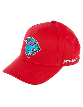 Gorra visera semicurva snapback Mr Beast para niño