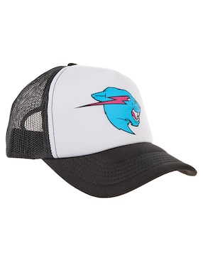 Gorra visera curva snapback Mr Beast para niño