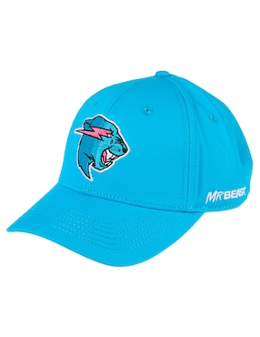 Gorra visera semicurva snapback Mr Beast para niño