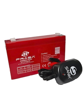 Batería recargable Frasa 7400 mAh de 6v con cargador