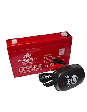 Batería recargable Frasa 7400 mAh de 6v con cargador