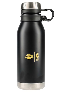 Botella de agua NBA de acero inoxidable con tapa rosca 473 ml
