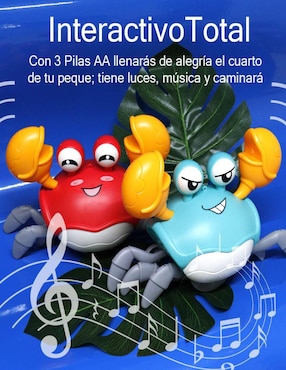 Accesorio impulso cangrejo interactivo de CM-TOP con luces y música