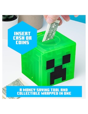Alcancía Minecraft Creeper
