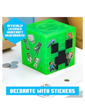 Alcancía Minecraft Creeper