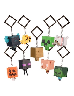 Llavero Minecraft de plástico