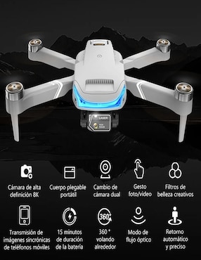 Dron Axnen modelo XT9 8K 15 min de vuelo
