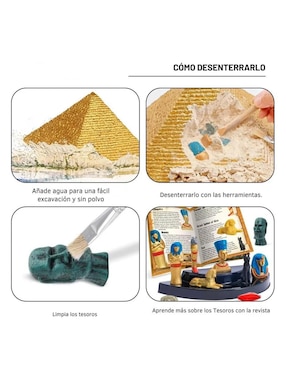 Kit para excavación de gemas pirámide Guiza egipcia gigante Mr.Gadgets