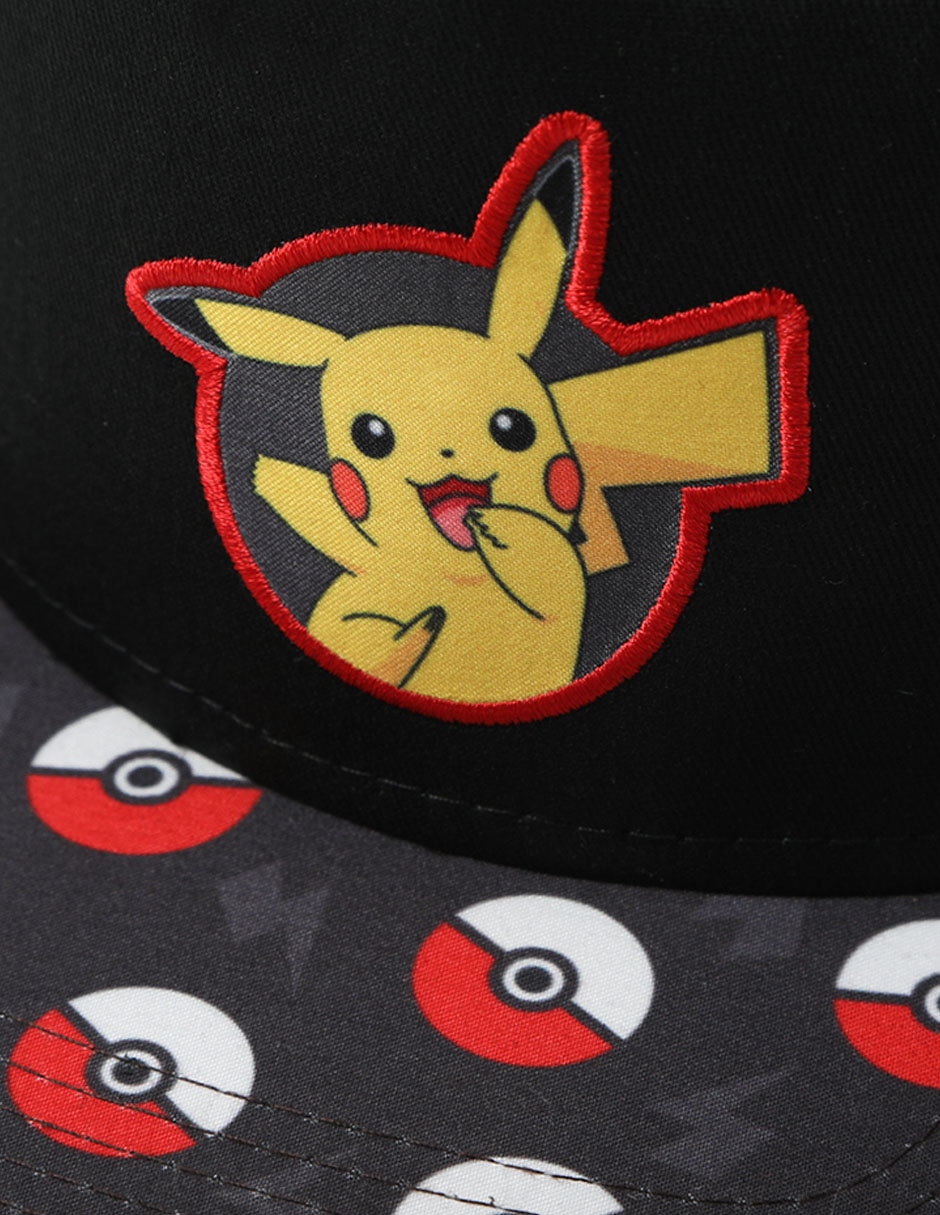Gorra visera plana broche Pokemon para niño 3