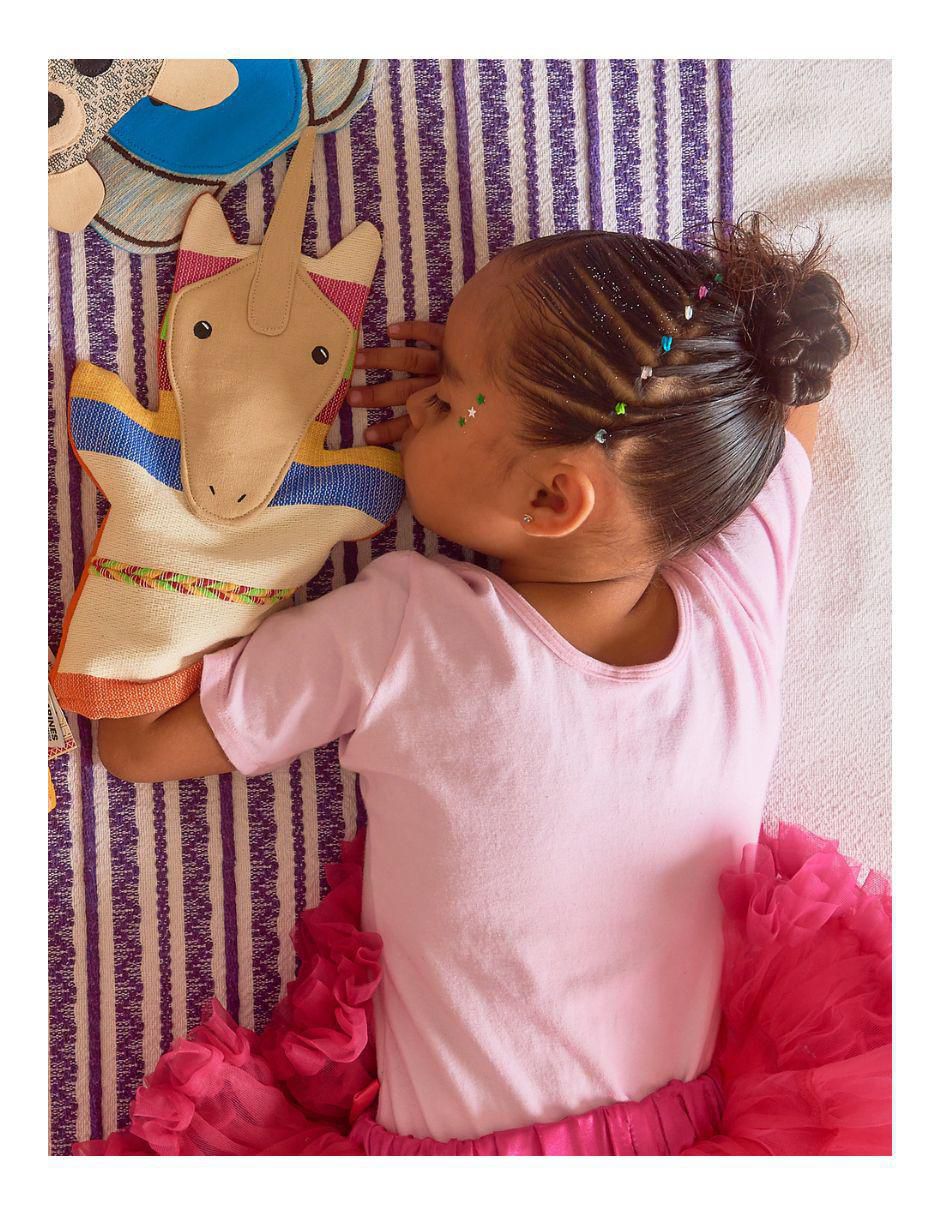 Títere Cuenta Cuentos Unicornio Arcoíris juego didáctico infantil unisex 6