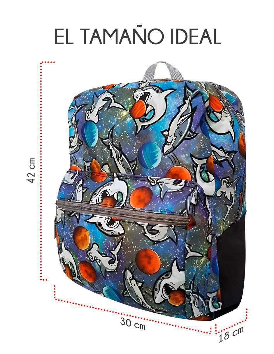 Set mochila escolar Tiburón para niño 6