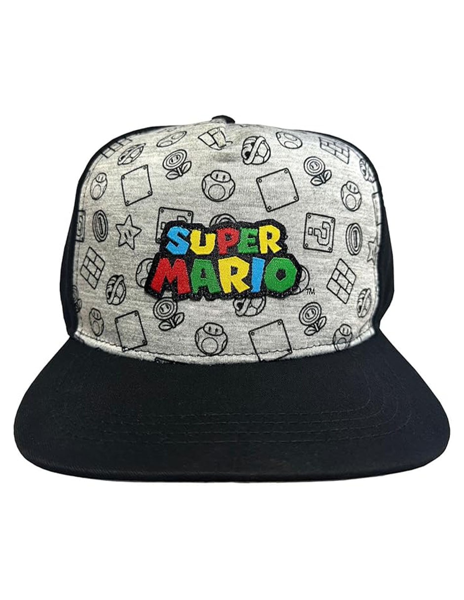 Gorra con visera plana Super Mario para niño 1
