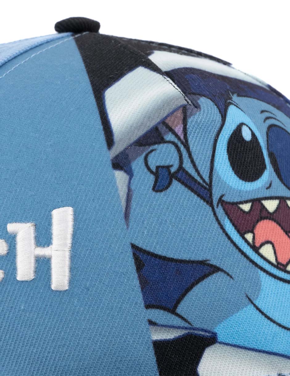 Gorra visera plana snapback casual Stitch para niño 3