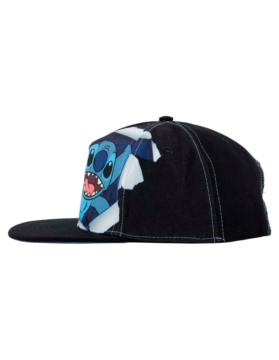 Gorra visera plana snapback casual Stitch para niño 4