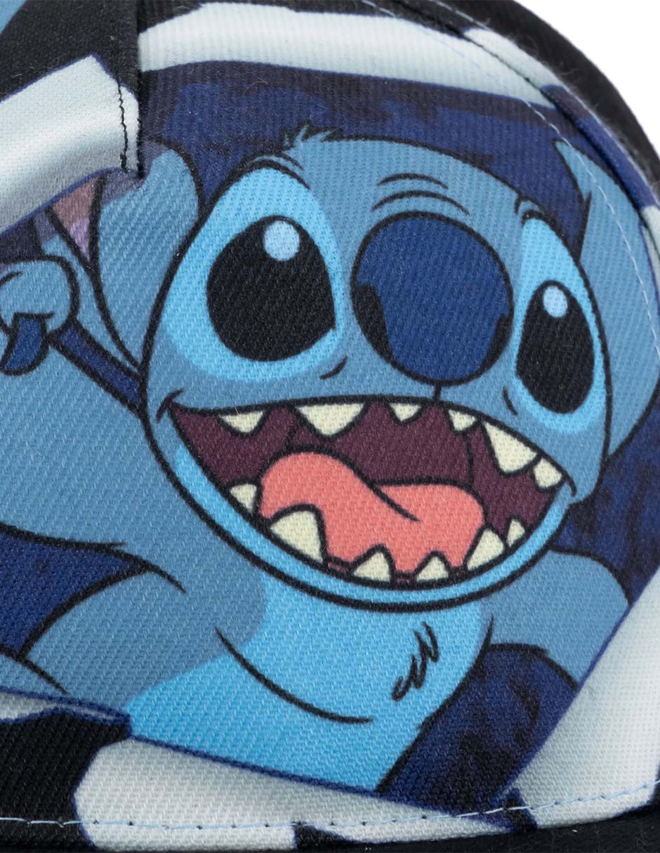Gorra visera plana snapback casual Stitch para niño 6