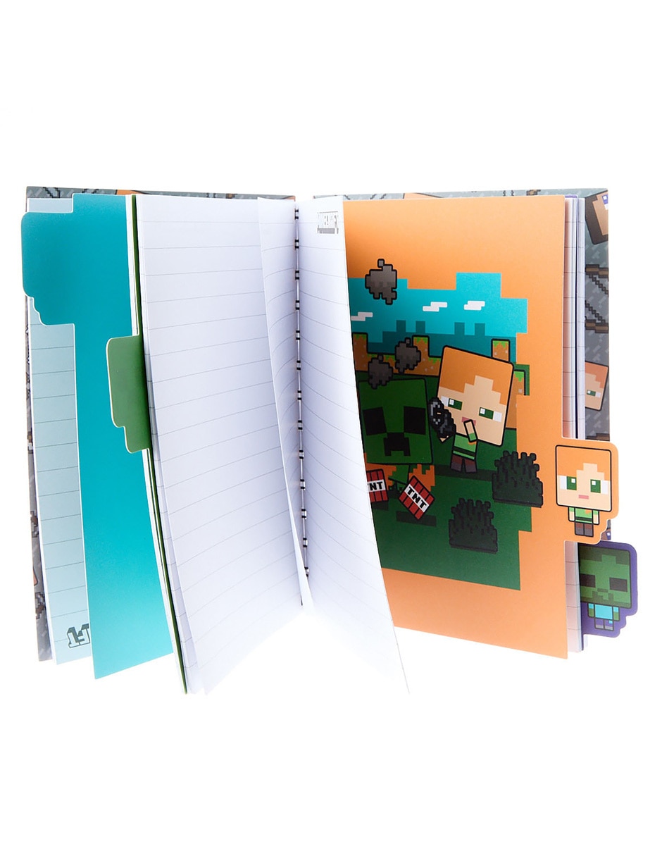 Libreta Minecraft rayada 3