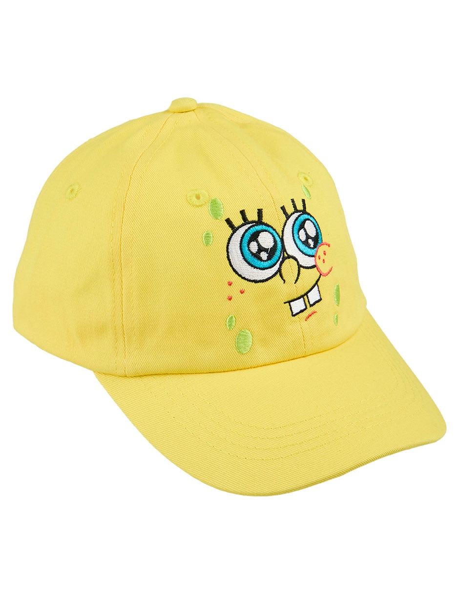 Gorra visera semicurva hebilla Bob Esponja para niño