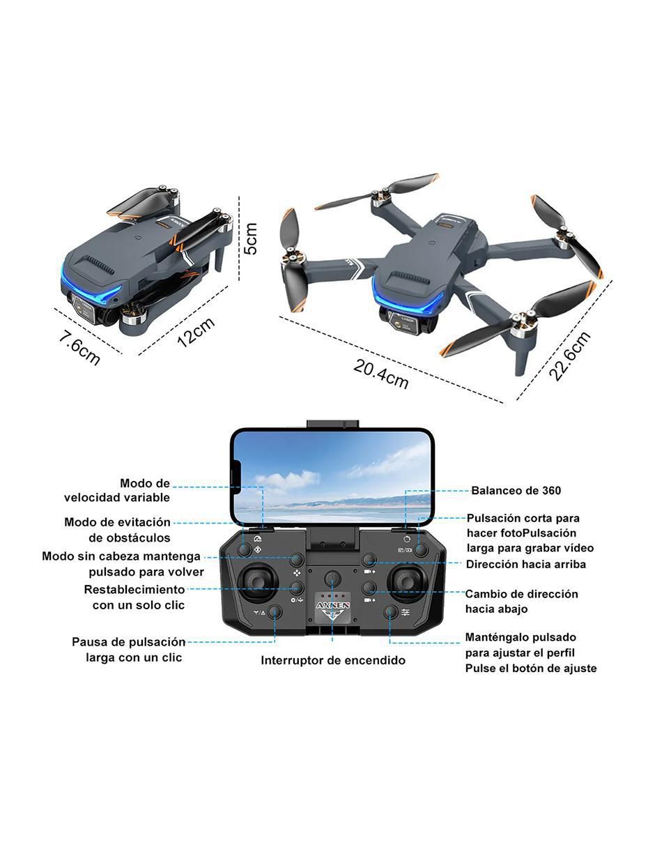 "drone" axnen "modelo" xt9 no aplica