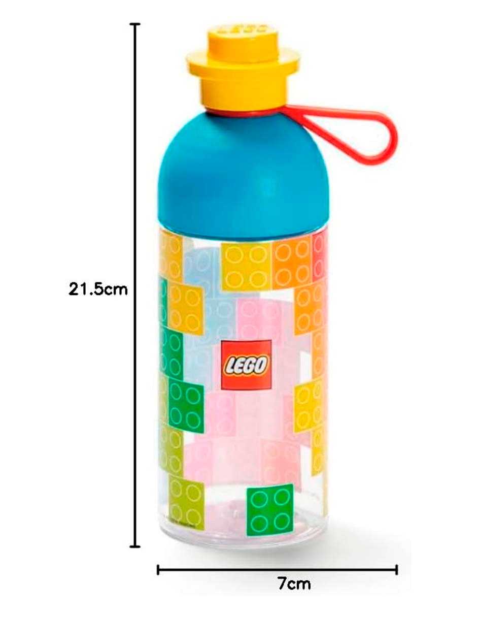 Botella de agua de plástico con tapa rosca 500 ml 2
